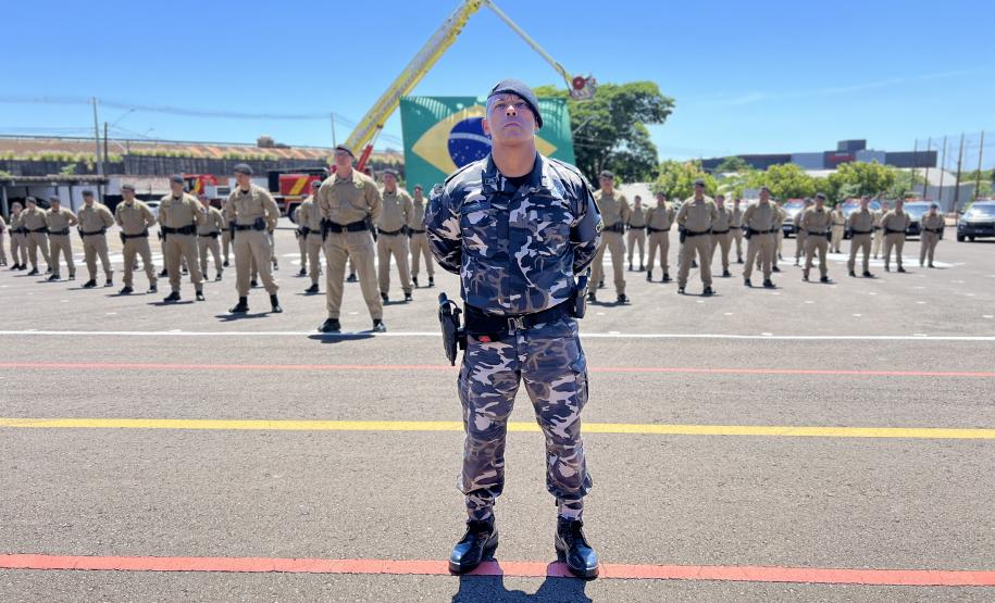 O evento marcou o encerramento da formação de 3º sargentos