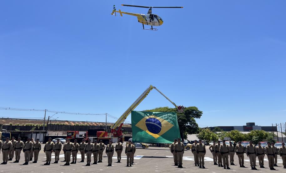 O evento marcou o encerramento da formação de 3º sargentos