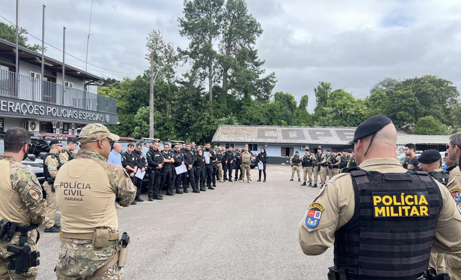 As fiscalizações ocorrem de forma integrada com a Polícia Civil do Paraná