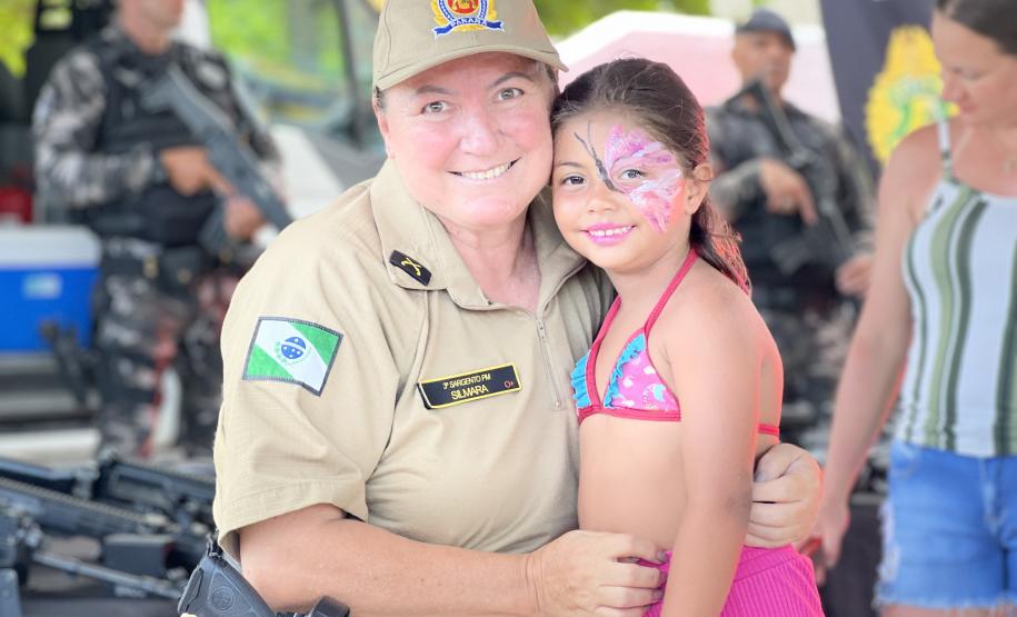 A Ação reuniu moradores e turistas em uma programação voltada à aproximação entre as forças de segurança e a população