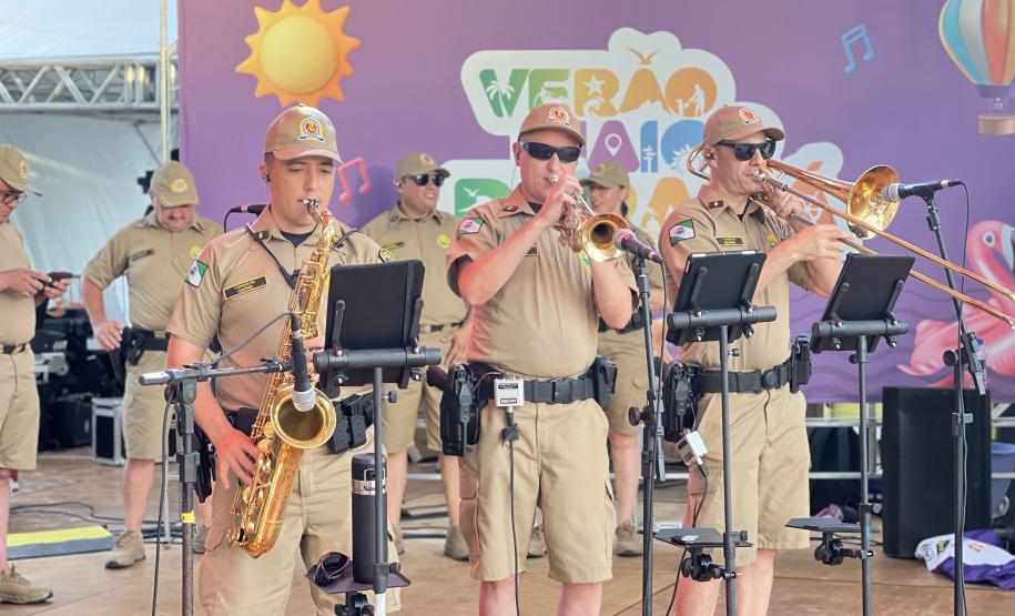 Para este ano, a Banda da PMPR apresenta um repertório totalmente renovado, preparado especialmente para a temporada de verão