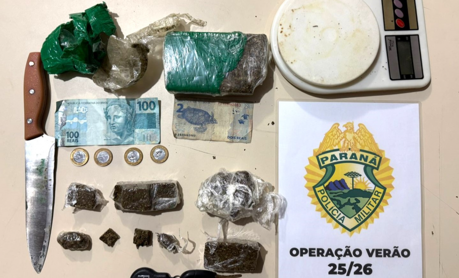 Substância análoga a maconha apreendida em Pontal do Paraná