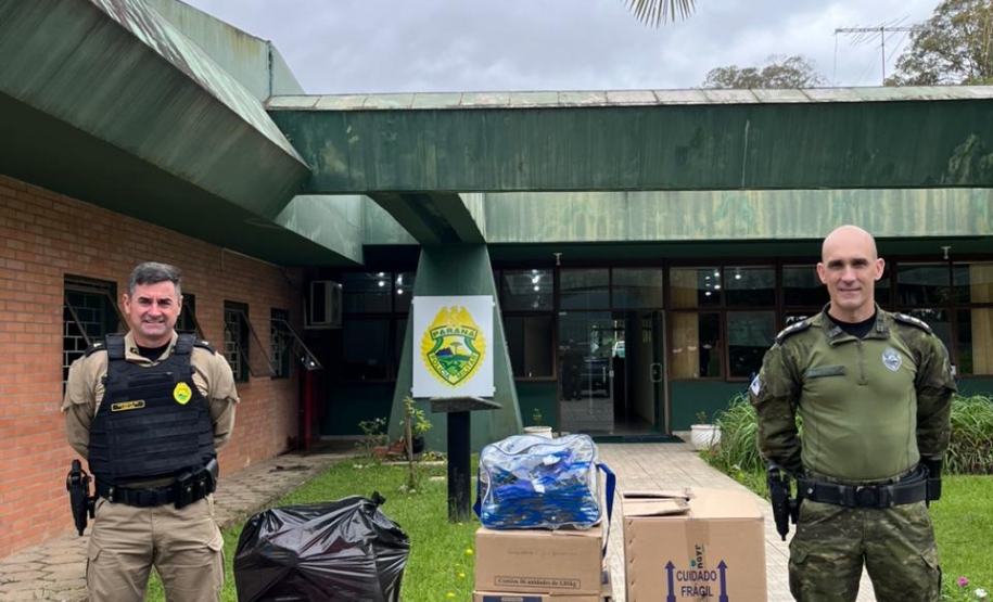 PMPR arrecada brinquedos e ração para famílias e animais de Rio Bonito do Iguaçu; doações seguem até 14 de dezembro