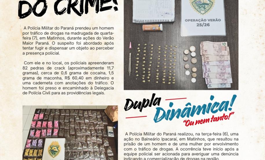 Com periodicidade semanal ao longo de toda a operação, a publicação destaca o trabalho técnico, humano e profissional dos homens e mulheres da PMPR