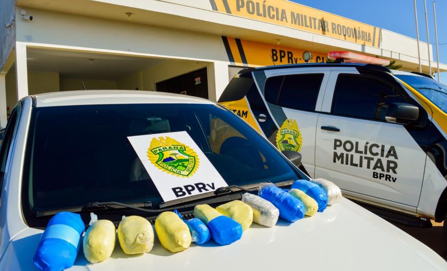 BPRv flagra drogas ocultas em veículo e causa prejuízo de R$ 47,5 mil ao tráfico
