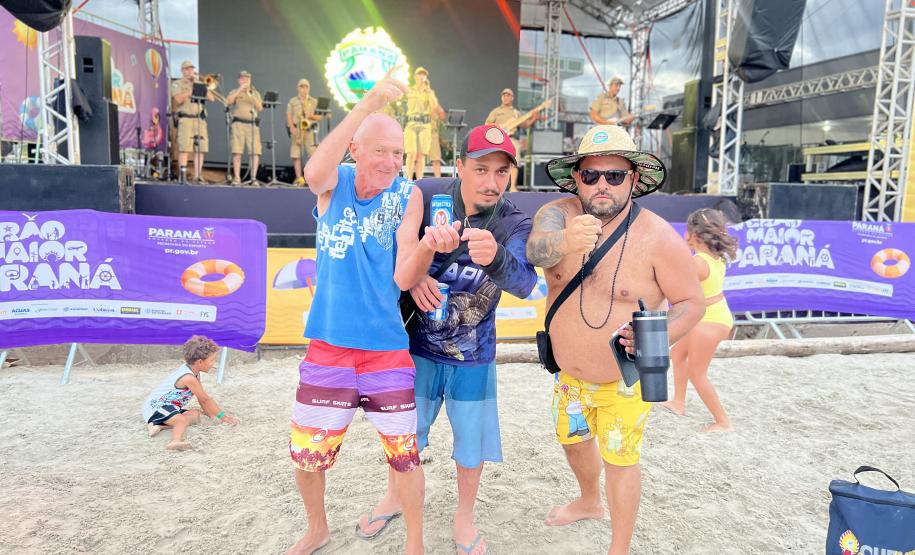 O espetáculo aconteceu no Palco Sunset, instalado no Morro do Cristo