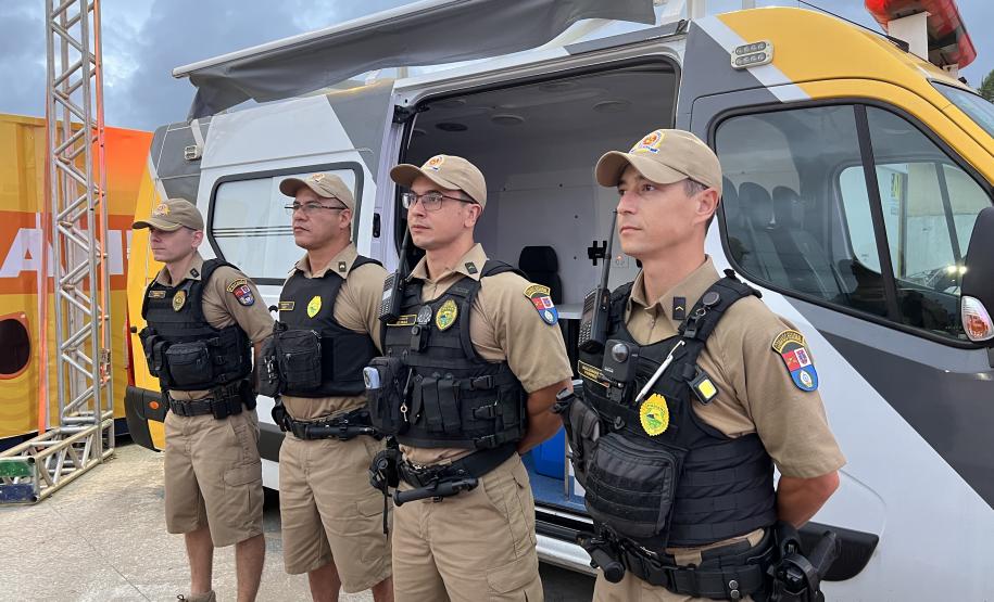 A atuação conjunta das equipes permitiu resposta rápida a eventuais situações e reforçou a presença ostensiva