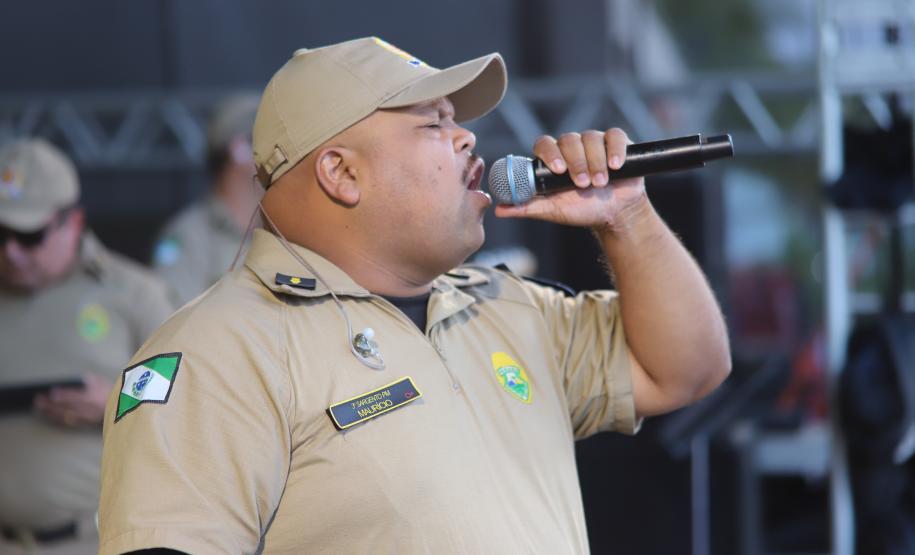 O espetáculo aconteceu no Palco Sunset, instalado no Morro do Cristo