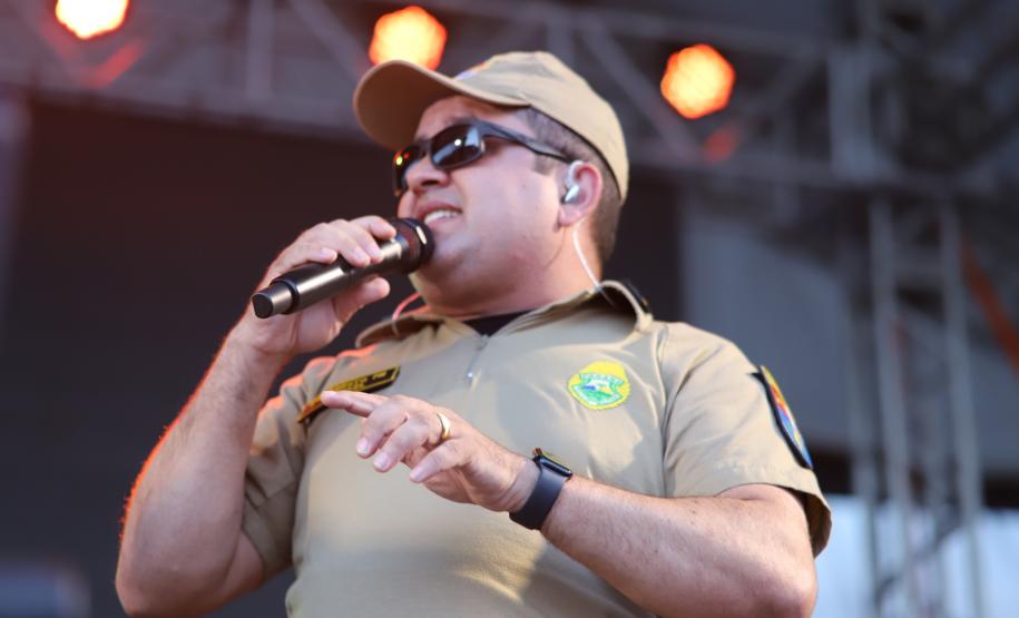 O espetáculo aconteceu no Palco Sunset, instalado no Morro do Cristo