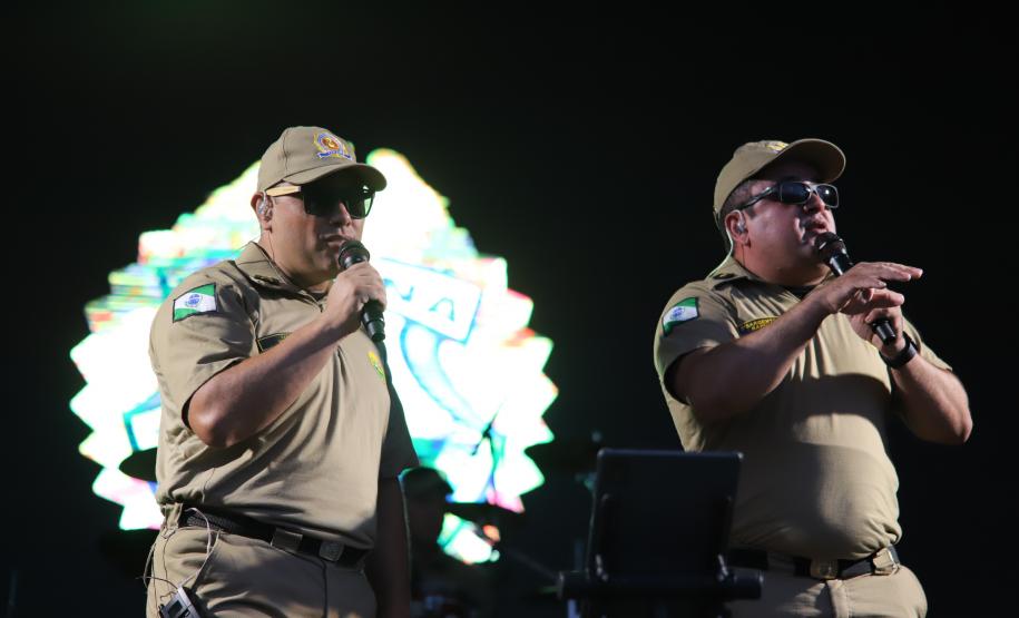 O espetáculo aconteceu no Palco Sunset, instalado no Morro do Cristo