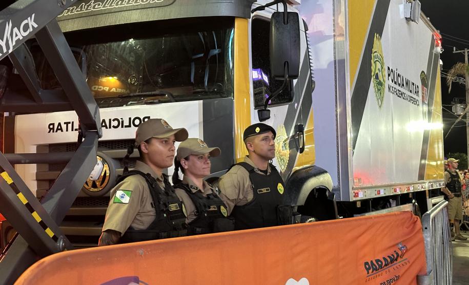 Policiamento show Pontal do Paraná dia 18