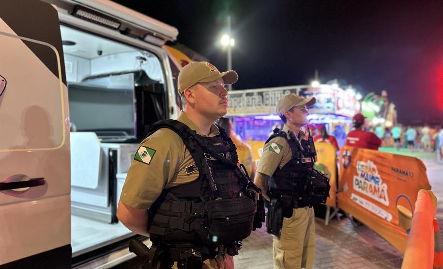 Policiamento show Pontal do Paraná dia 18