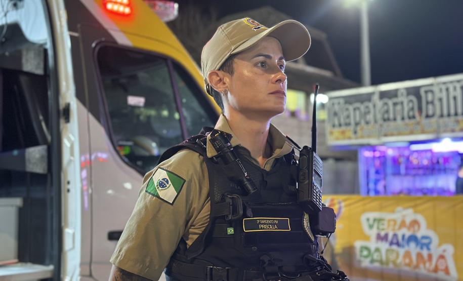 Policiamento show Pontal do Paraná dia 18