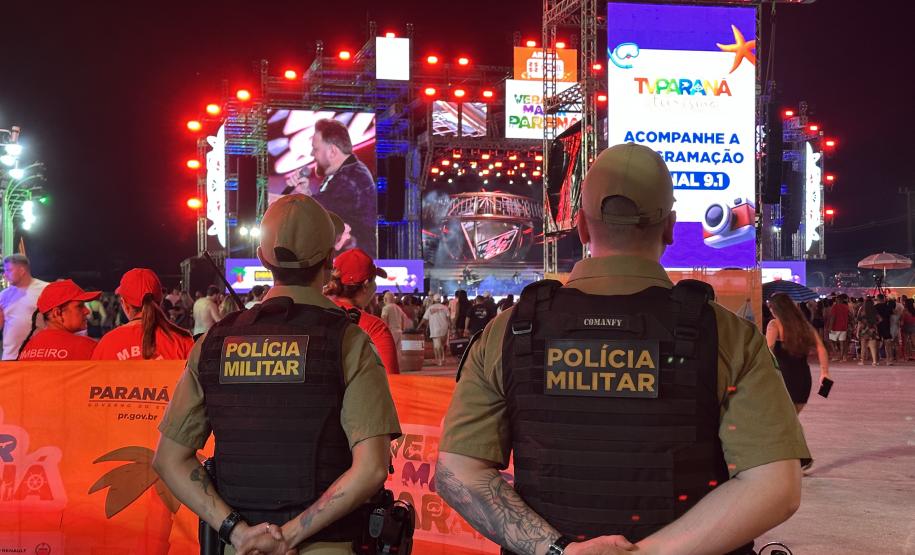 Policiamento show Pontal do Paraná dia 18