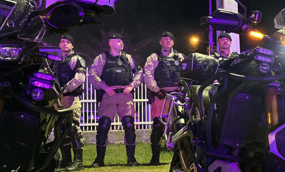 Policiamento show Pontal do Paraná dia 18