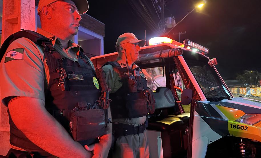 Policiamento show Pontal do Paraná dia 18