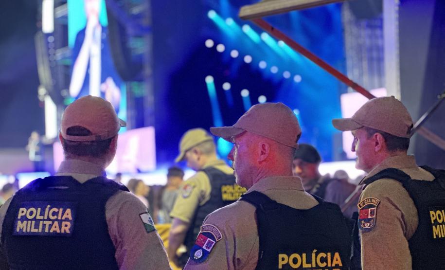 Policiamento show Pontal do Paraná dia 18