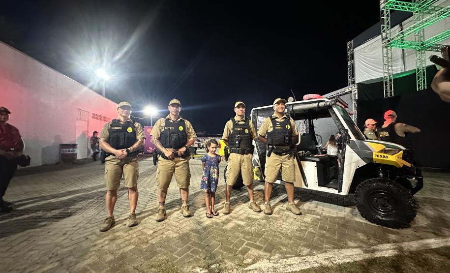 Policiamento show Pontal do Paraná dia 18