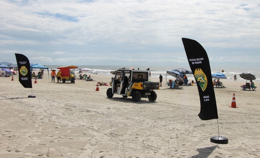 UTVs aproximam PMPR das famílias em Ipanema, Pontal do Paraná.