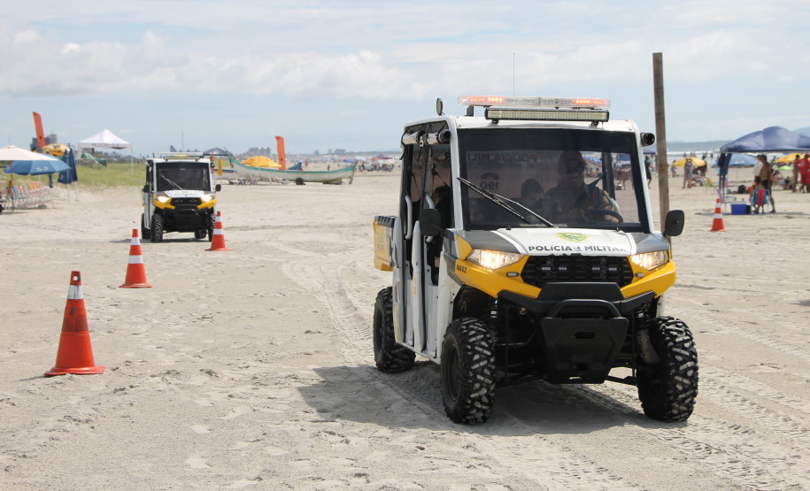 UTVs aproximam PMPR das famílias em Ipanema, Pontal do Paraná.