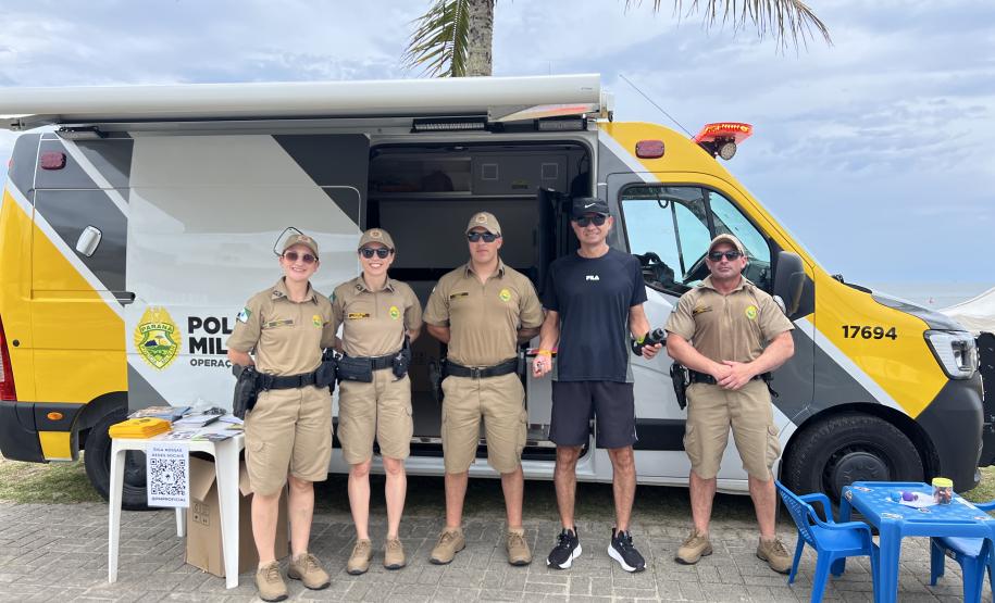 Durante a ação, os policiais militares interagiram de forma direta e acolhedora com moradores e veranistas
