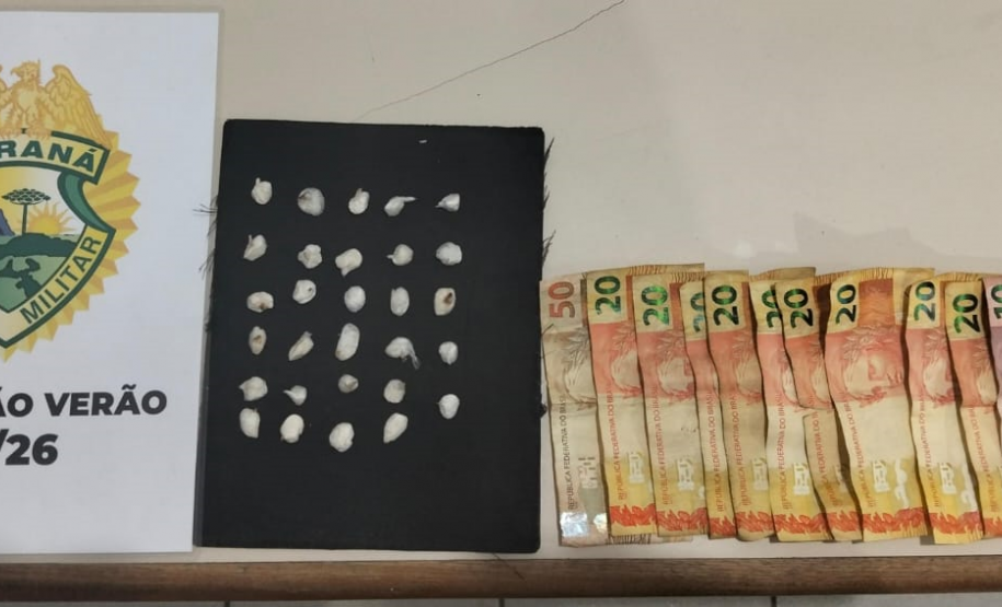 PMPR prende indivíduos por tráfico no Portelinha em Guaratuba