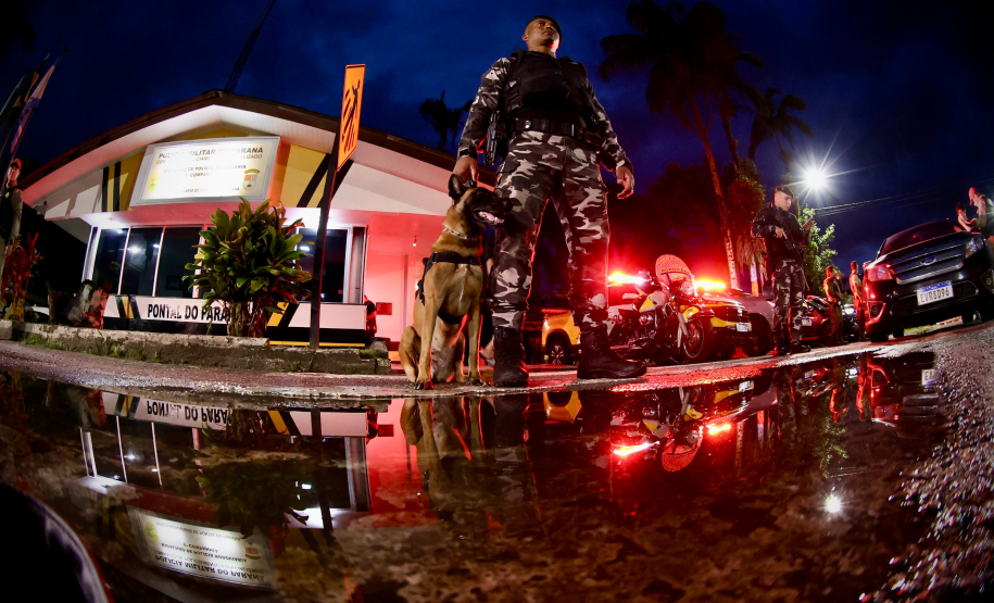 PMPR promove fiscalização integrada com apoio de cães em rodovias do Litoral