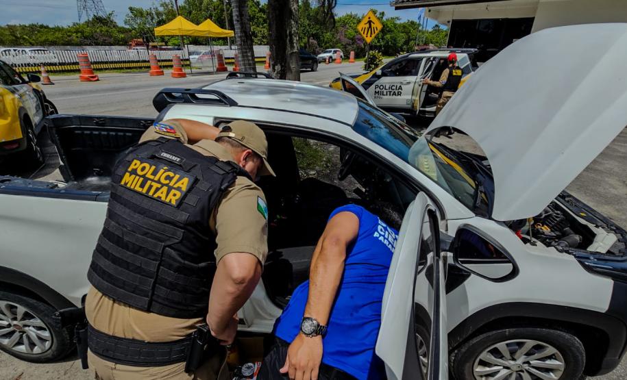 Monitoramento do Olho Vivo leva PMPR a recuperar no Litoral carro furtado em São Paulo