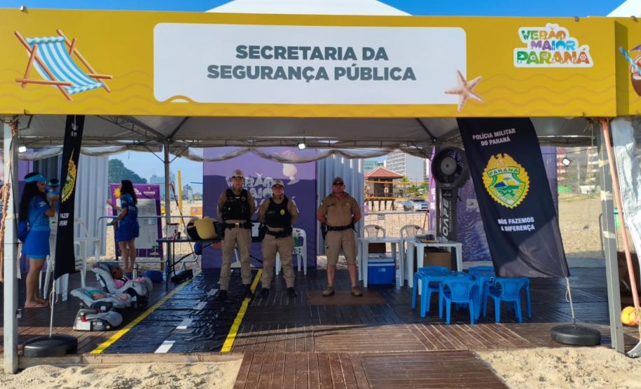 PMPR encerra participação na Arena Verão Maior com ações de proximidade e educação em Caiobá