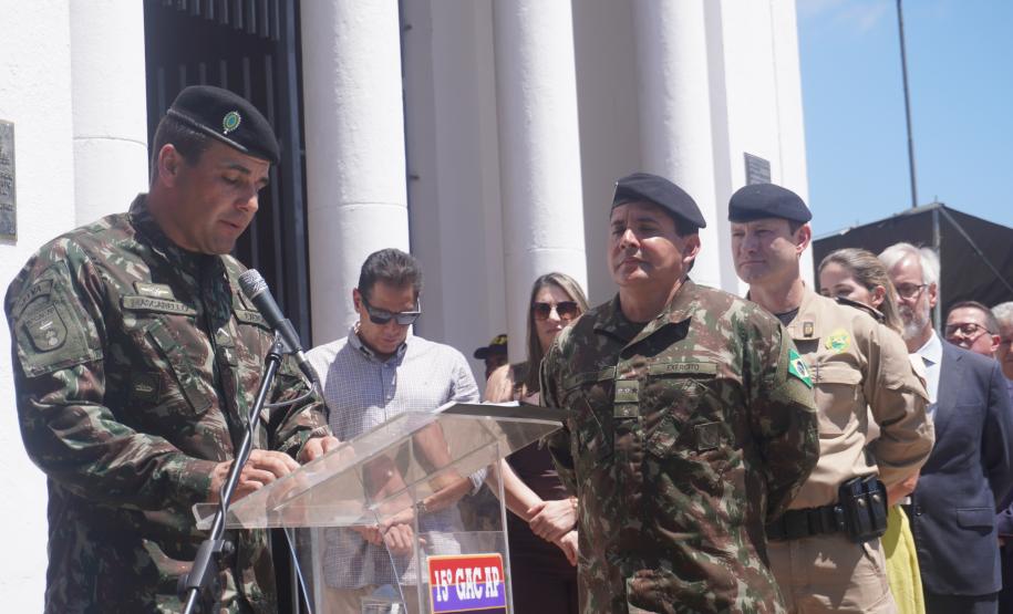 PMPR participa de solenidade em homenagem aos 132 anos do Cerco da Lapa
