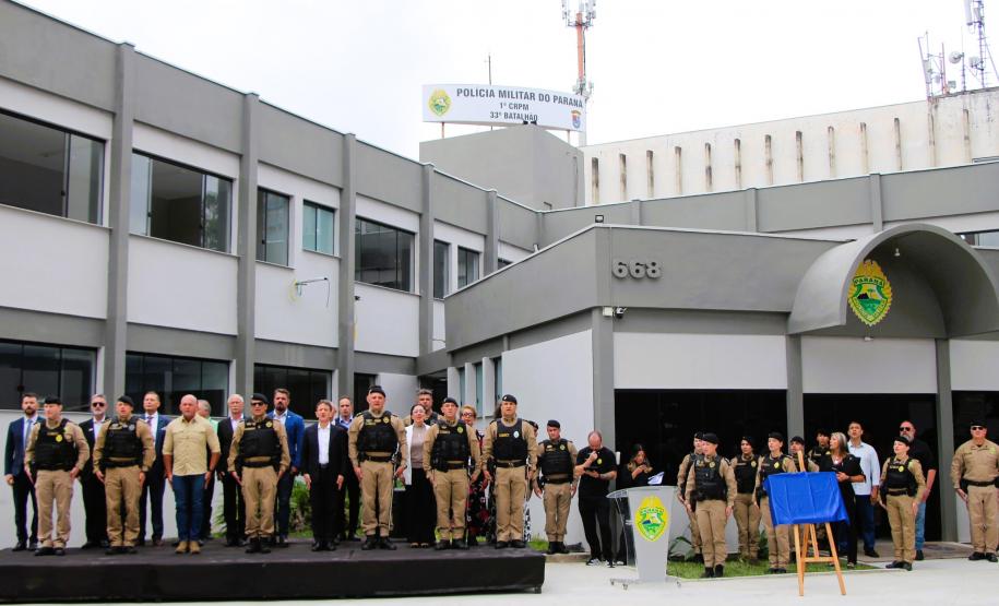 PMPR inaugura nova sede do 33º BPM e realiza solenidade de passagem de comando em Curitiba
