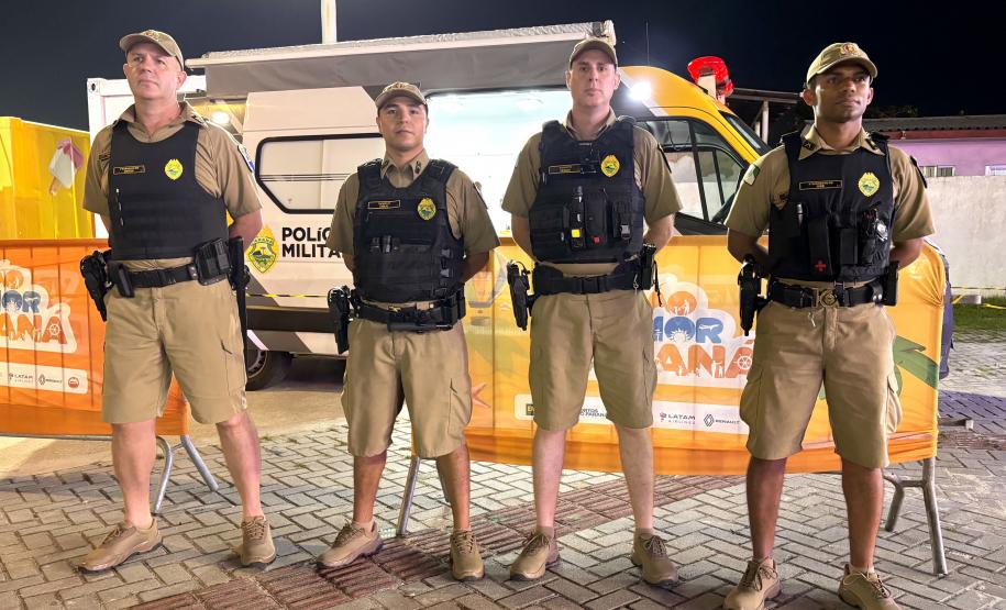 30 mil pessoas prestigiam show em Pontal do Paraná com a segurança da PMPR