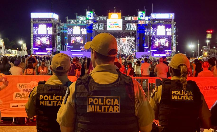 30 mil pessoas prestigiam show em Pontal do Paraná com a segurança da PMPR
