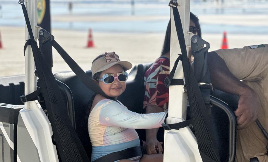 Voltinha UTV PMPR aproxima Polícia Militar da comunidade em ação educativa em Guaratuba