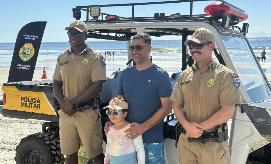 Voltinha UTV PMPR aproxima Polícia Militar da comunidade em ação educativa em Guaratuba