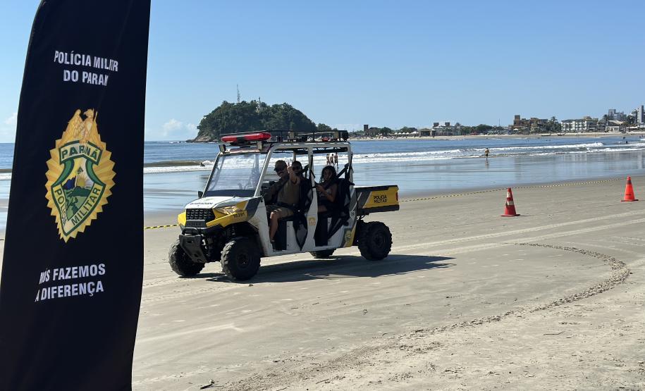 Voltinha UTV PMPR aproxima Polícia Militar da comunidade em ação educativa em Guaratuba