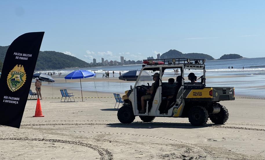 Voltinha UTV PMPR aproxima Polícia Militar da comunidade em ação educativa em Guaratuba