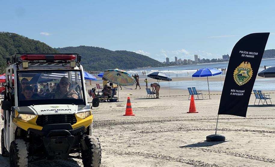 Voltinha UTV PMPR aproxima Polícia Militar da comunidade em ação educativa em Guaratuba