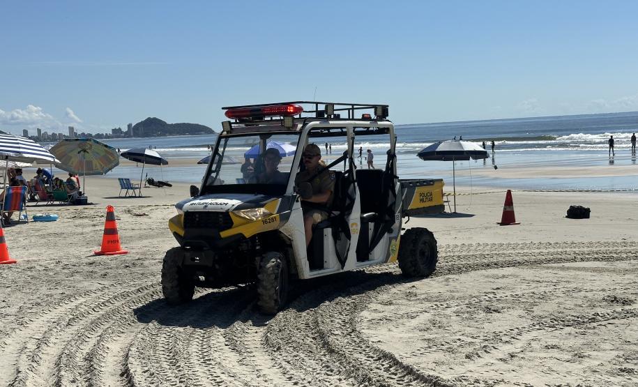Voltinha UTV PMPR aproxima Polícia Militar da comunidade em ação educativa em Guaratuba