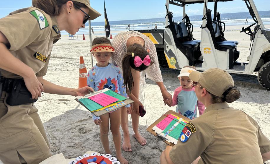 Voltinha UTV PMPR aproxima Polícia Militar da comunidade em ação educativa em Guaratuba