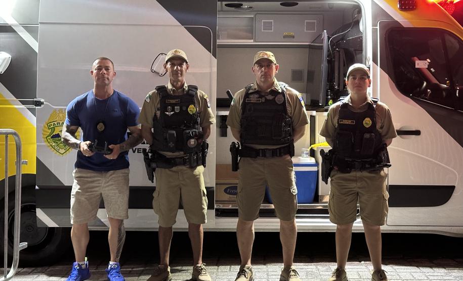 Alegria e proteção policial definem o penúltimo dia da folia em Guaratuba