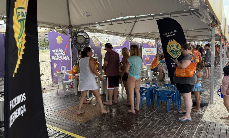 PMPR encerra participação na Arena Verão Maior com ações de proximidade e educação em Caiobá