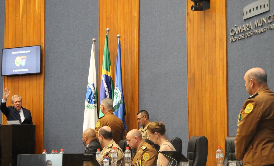 Polícia Militar realiza solenidade de entrega de comando do 6º CRPM em São José dos Pinhais