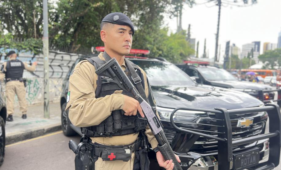 A atuação da PMPR teve início ainda nas primeiras horas da manhã, com reforço no policiamento desde as 8h até as 22H