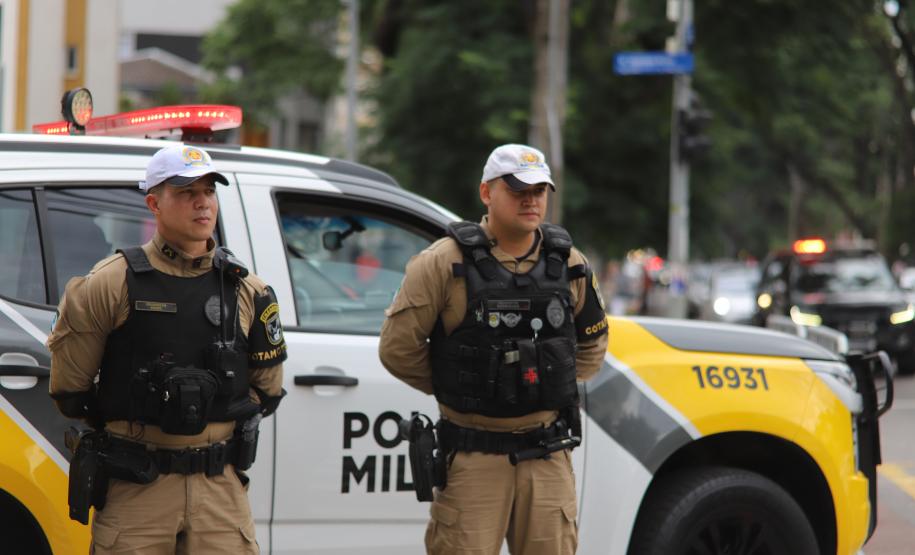A atuação da PMPR teve início ainda nas primeiras horas da manhã, com reforço no policiamento desde as 8h até as 22H