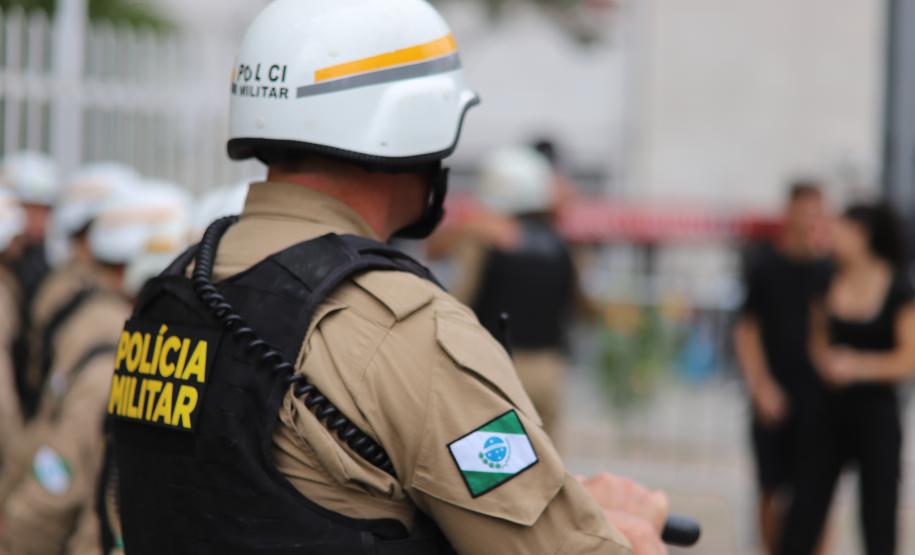 A atuação da PMPR teve início ainda nas primeiras horas da manhã, com reforço no policiamento desde as 8h até as 22H