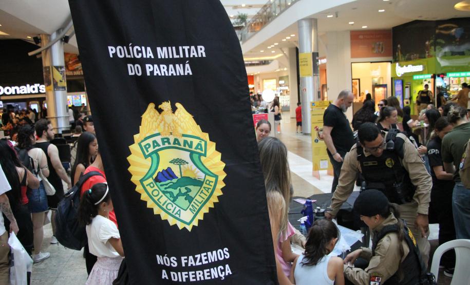 PMPR e Forças de Segurança Intensificam Ações de Proteção à Mulher durante evento da SESP no Shopping Estação