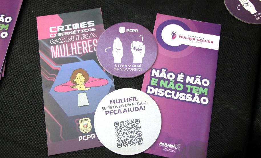 PMPR e Forças de Segurança Intensificam Ações de Proteção à Mulher durante evento da SESP no Shopping Estação