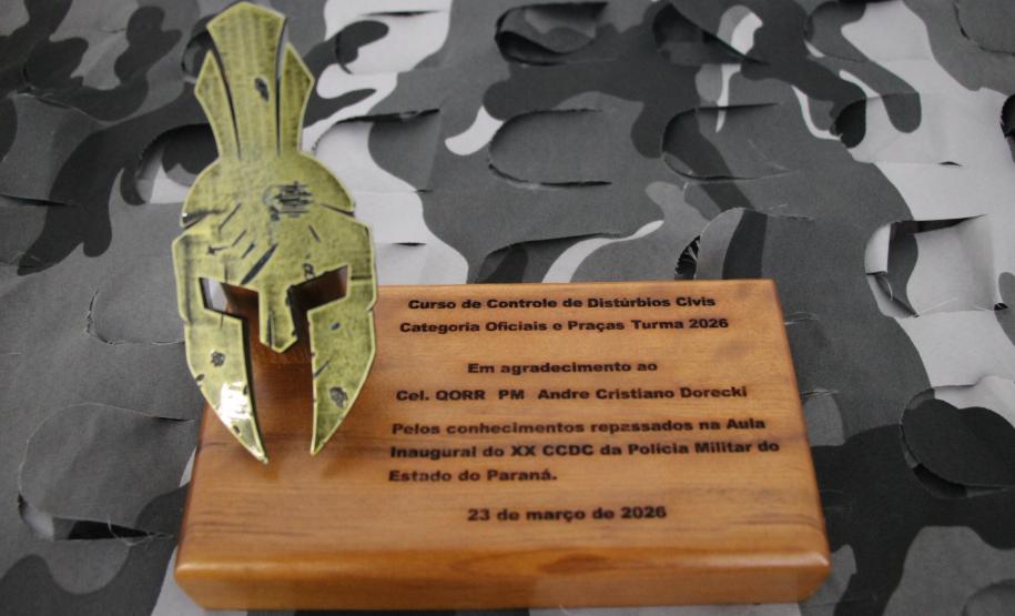 Polícia Militar realiza aula inaugural do XX Curso de Controle de Distúrbios Civis 2026