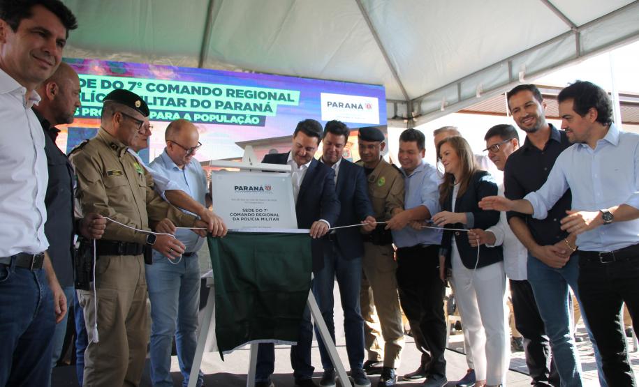 A PMPR inaugura nova sede do 7° Comando Regional de Polícia Militar